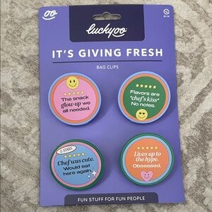 NWT Luckyoo target Bag Clips Set